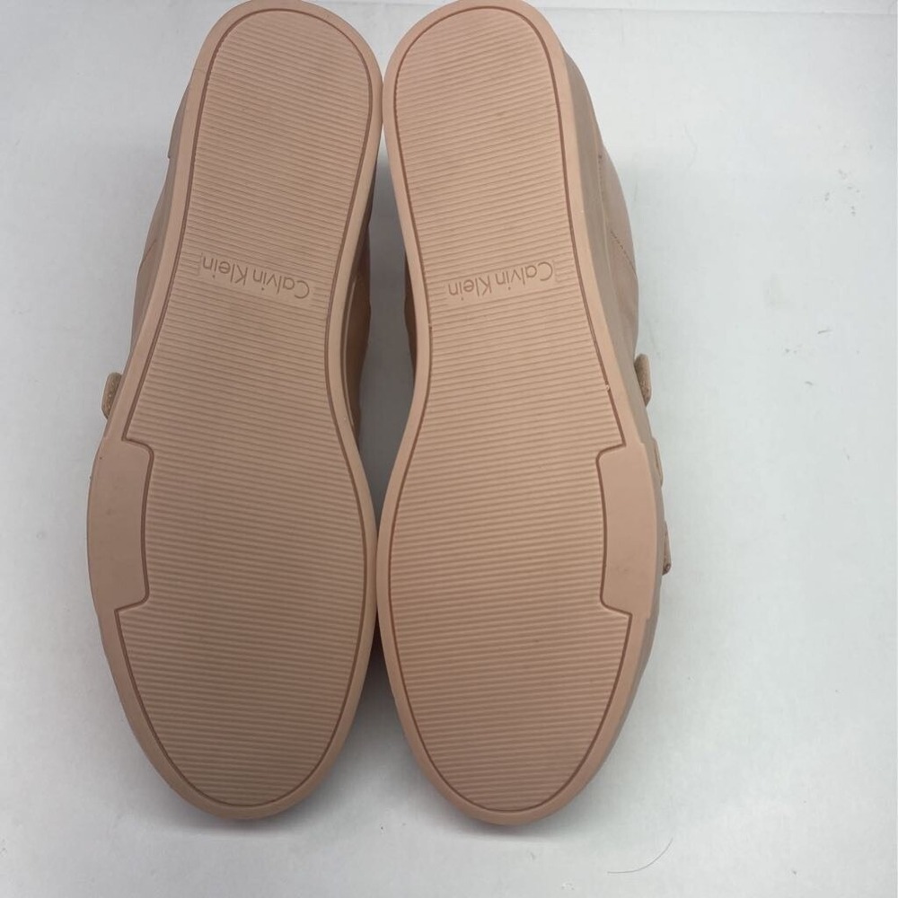 Calvin Klein Womens Irah Comfort Sneaker Dusty Pink Hook & Loop Sheer Satin 9 M - Picture 10 of 12